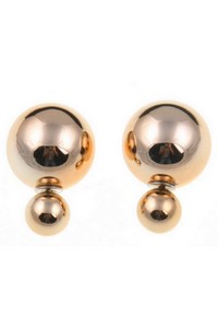 Boucles d'oreilles double boules
