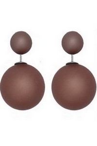 Boucles d'oreilles double boules