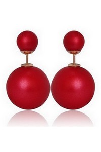 Boucles d'oreilles double boules